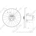 Ventilador elétrico do radiador automotivo 12v para VW PASSAT